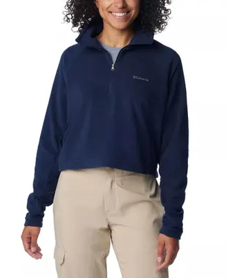 Columbia Womens Glacial Cropped Sportswear Top In Blue