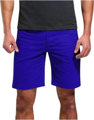 Dirk Bikkembergs Korte Broeken, Heren, Blauw, 3Xl, Casual Shorts