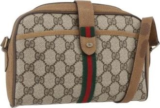 Gucci Pre-owned Cross Body Bags, female, Beige, Size: ONE SIZE Pre-owned Plastic Crossbody Bag
