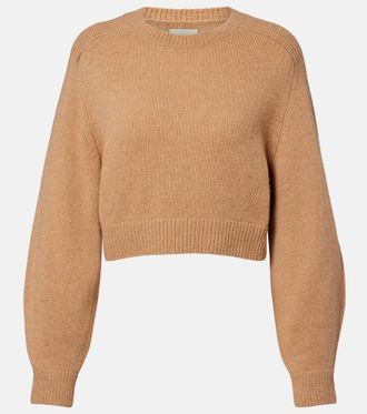 Khaite Masie cropped wool and cashmere sweater