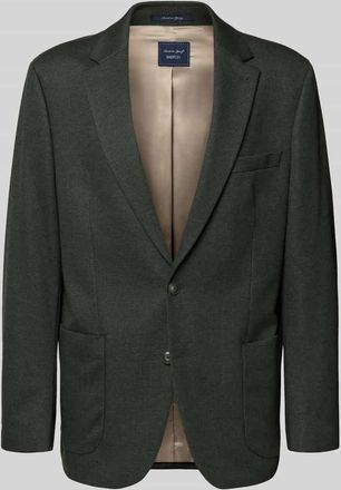 Christian Berg Regular Fit 2-Knopf-Sakko mit Reverskragen in Dunkelgruen, Größe 106