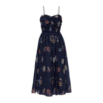 Munthe Nova Dress - Dames - Casual kleedjes - Blauw - M - Leer - Kleedjes