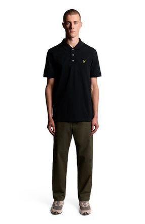 Lyle & Scott Plain Polo Shirt in Jet Black at Nordstrom, Size Xx-Large