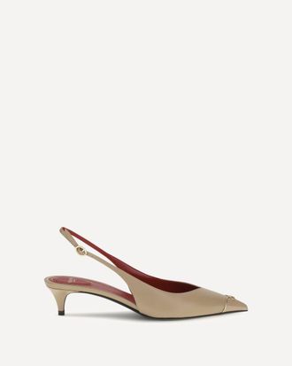 Valentino Garavani VLogo Signature kitten-heel slingback Pumps Female 38.5