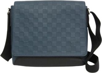 Louis Vuitton Pre-owned Cross Body Bags, male, Blue, Size: ONE SIZE Pre-owned District PM