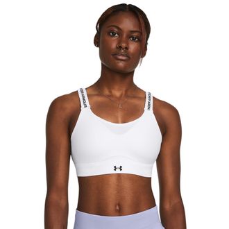Under Armour Womens Infinity High Impact Sports Bra White/Grey S