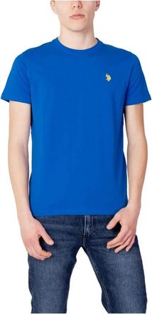 U.S.Polo Association Heren T-shirt Lichtblauw - Heren - T-shirts - Blauw - S - Tops