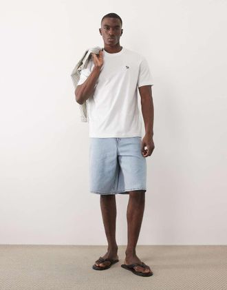 Paul Smith T-shirt slim a maniche corte bianca-Bianco