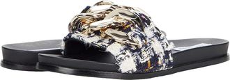 Steve Madden Delay Sandal Womens Shoes Navy : 6 M