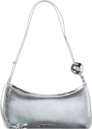Jacquemus Le Bisou Perle Python-Embossed Leather Hobo Bag