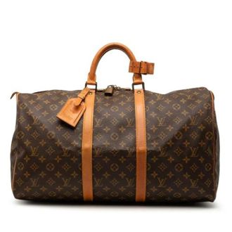 Louis Vuitton Pre-owned Weekend Bags, female, Brown, Size: ONE SIZE Pre-owned Keepall 50