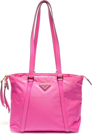 Prada Pink Nylon Tote Bag (Pre-Owned)