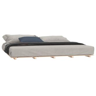 Berkfield Home Beautiful Bed Frame 160x200 cm Solid Wood Pine in Light Tan