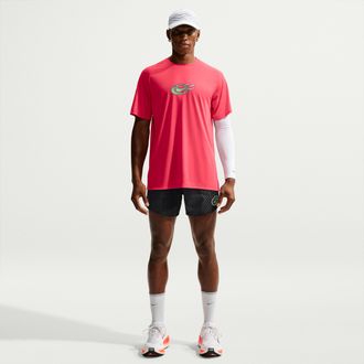 Nike Mens Stride Dri-FIT 5 Brief-Lined Running Shorts in Black | IO1421-010