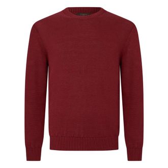 Slowear Round-neck Knitwear, male, Red, Size: XL Crew Neck Sweater