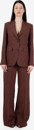 DIEGA Blazer Verko in lino prune