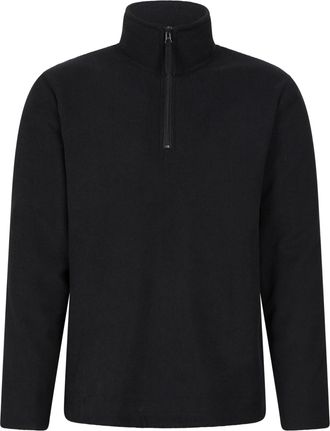 Mountain Warehouse Farland Mens Fleece Lined Half Zip Black XL