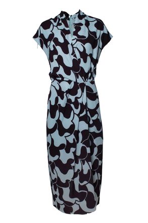 Dries Van Noten Dries van noten, light blue and brown maxi dress