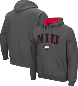 Colosseum Mens Colosseum Charcoal Northern Illinois Huskies Arch and Logo Pullover Hoodie at Nordstrom, Size Medium