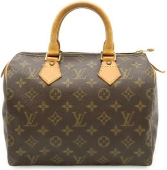 Louis Vuitton Pre-owned Monogram Handbag - Dames - Vintage Handtas - Bruin - ONE Size - Vintage