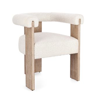BIZZOTTO Chair with armrests Agape natural/natural