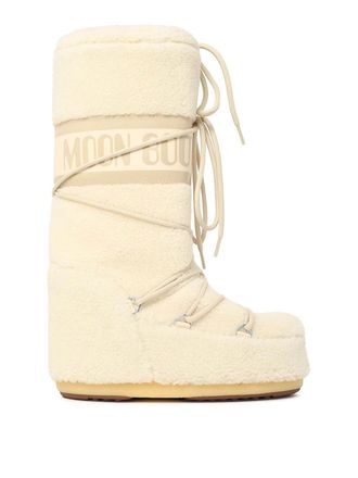 Moon Boot Mb Icon Fleece White Teddy Boots