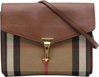 Burberry Pre-owned Macken Schoudertas - Dames - Vintage Schoudertas - Bruin - ONE Size - Vintage