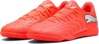 Puma Fussballschuh PUMA FUTURE 9 PLAY IT, Gr. 42,5, glowing rot, puma wei&szlig;, puma schwarz, puma silber, Synthetik, Schuhe Fussballschuh, f&uuml;r Halle und Stras