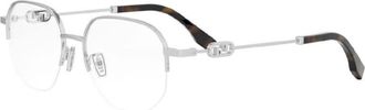 Fendi Demo Round Unisex Eyeglasses FE50104F 016 53