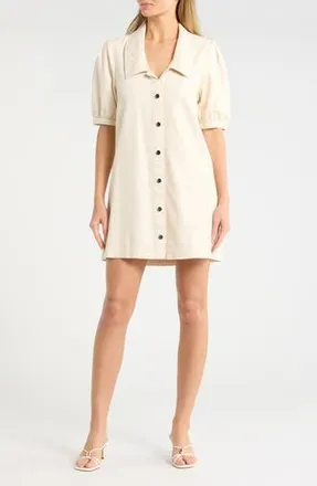 Habitual Collared Dress in Stone at Nordstrom Rack, Size X-Small