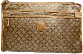Celine Pre-owned Vintage Clutch - Dames - Vintage Clutch - Bruin - ONE Size - Leer - Vintage