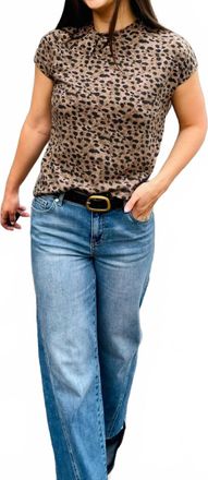 Esqualo Womens Twist Top In Leopard