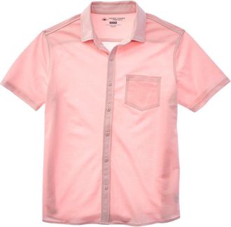 Vintage Summer Swimwear Vintage Summer Performance Pique Button-Down Shirt