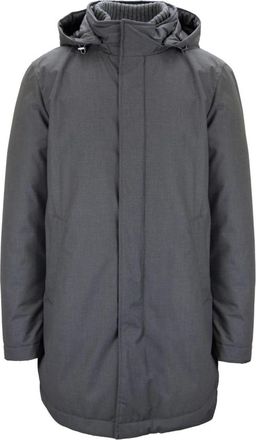 Herno Heren rits puffer jas - Heren - Parka Jassen - Grijs - 2XL - Wol - Jassen
