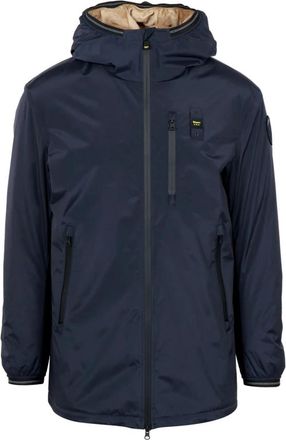 Blauer Jarvis Taped Jacket - Heren - Zomerjassen - Blauw - 2XL - Polyester - Jassen