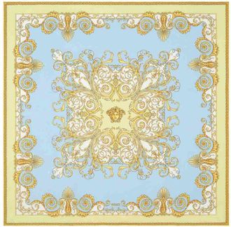 Versace Barocco Print Silk Foulard