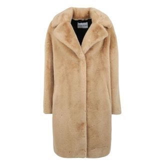 Stand Studio Stand Studio - Camille Cocoon Jas - Dames - Jassen - Beige - Maat: M Poliester