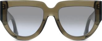 Victoria Beckham Occhiali da sole geometrici - Verde