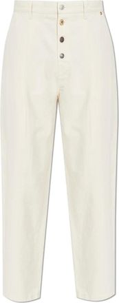 Moschino Broeken, Heren, Beige, M, Katoen, Jeans met logo