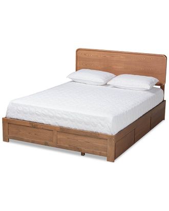 Baxton Studio Dnu Baxton Studio Elen1 Queen 3-Drawer Platform Storage Bed