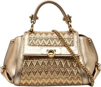Ferragamo Pre-owned Handbags, female, Yellow, Size: ONE SIZE Pre-owned Handbag, Shoulder bag
