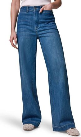 DKNY The Donna High Waist Wide Leg Jeans in Gibson at Nordstrom, Size 27