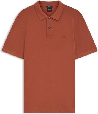 BOSS Pallas polo shirt in cotton piqu&eacute; with embroidered logo