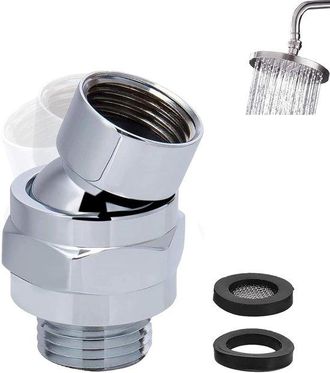 OEM Adaptador De Cabezal De Ducha Con R&oacute;tula Giratoria - Rotaci&oacute;n De 360&deg; - 1 Pieza - Cobre