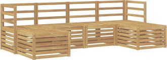 vidaXL Conjunto De Sof&aacute;s De Exterior 6 Uds. Blanco Vidaxl