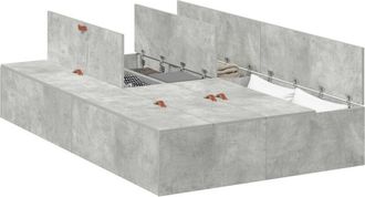 vidaXL Estructura De Cama Gris Hormig&oacute;n 190 X 120 X 31.5 Cm Vidaxl