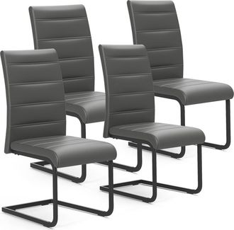Vicco Silla Basculante Salvo, Gris/negro, Juego De 4, Vicco