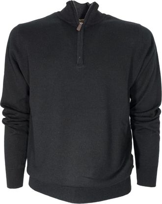 Cashmere Company Shirts - Heren - Coltruien - Zwart - XL - Wol - Truien & Vesten