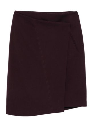 Victoria Beckham tailored wrap skirt - women - Virgin Wool/Elastane/Polyester - 8