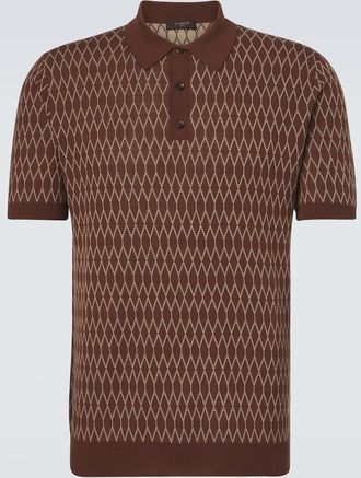Slowear Polo in jacquard di cotone